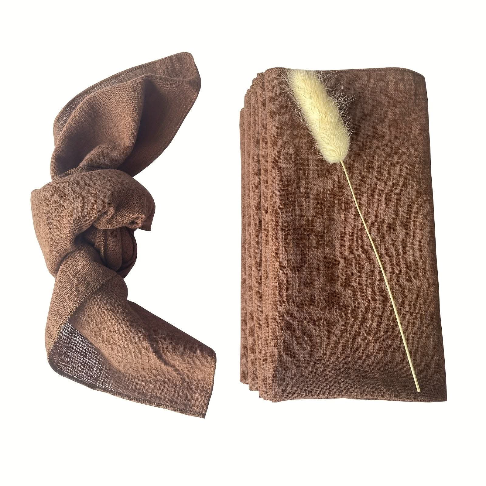 1 pc. Luxury Solid Color Cotton Napkin Set - Elegant & Durable