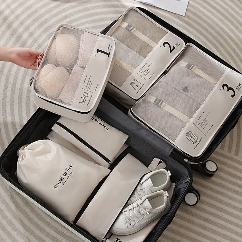 7-Piece Travel Packing Cubes Set