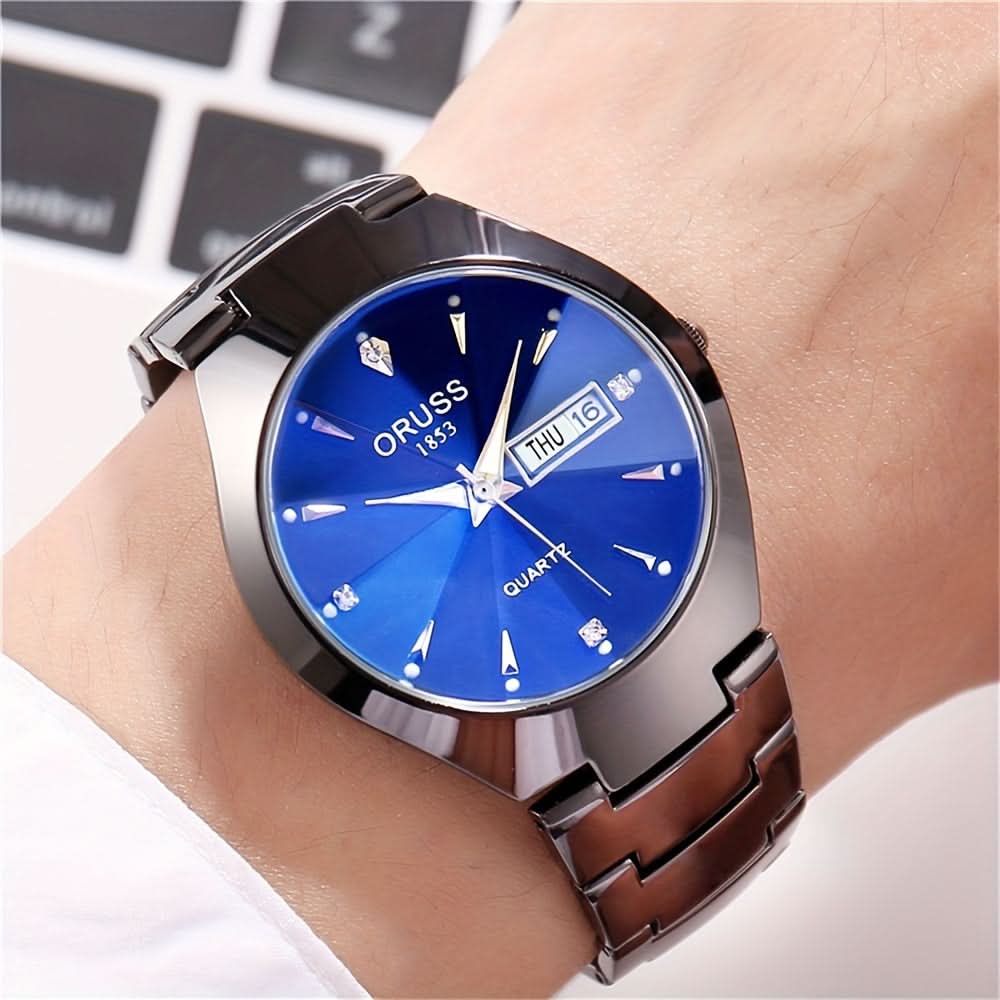Ruggedly Stylish Gentleman’s Watch – Waterproof with Calendar Display