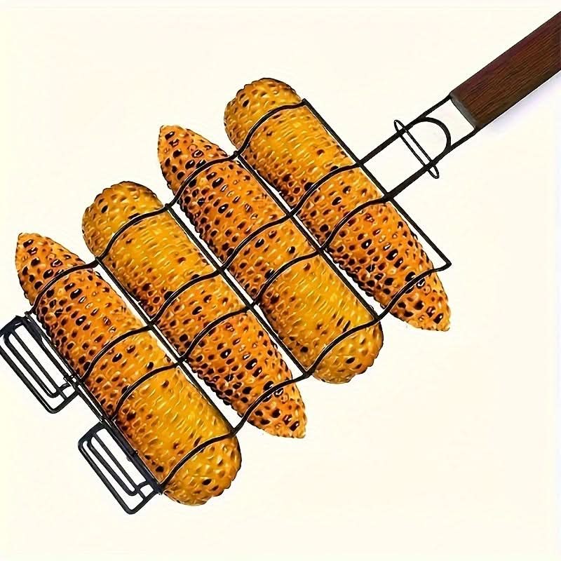 Metal BBQ Corn Grilling Basket - Non-Stick