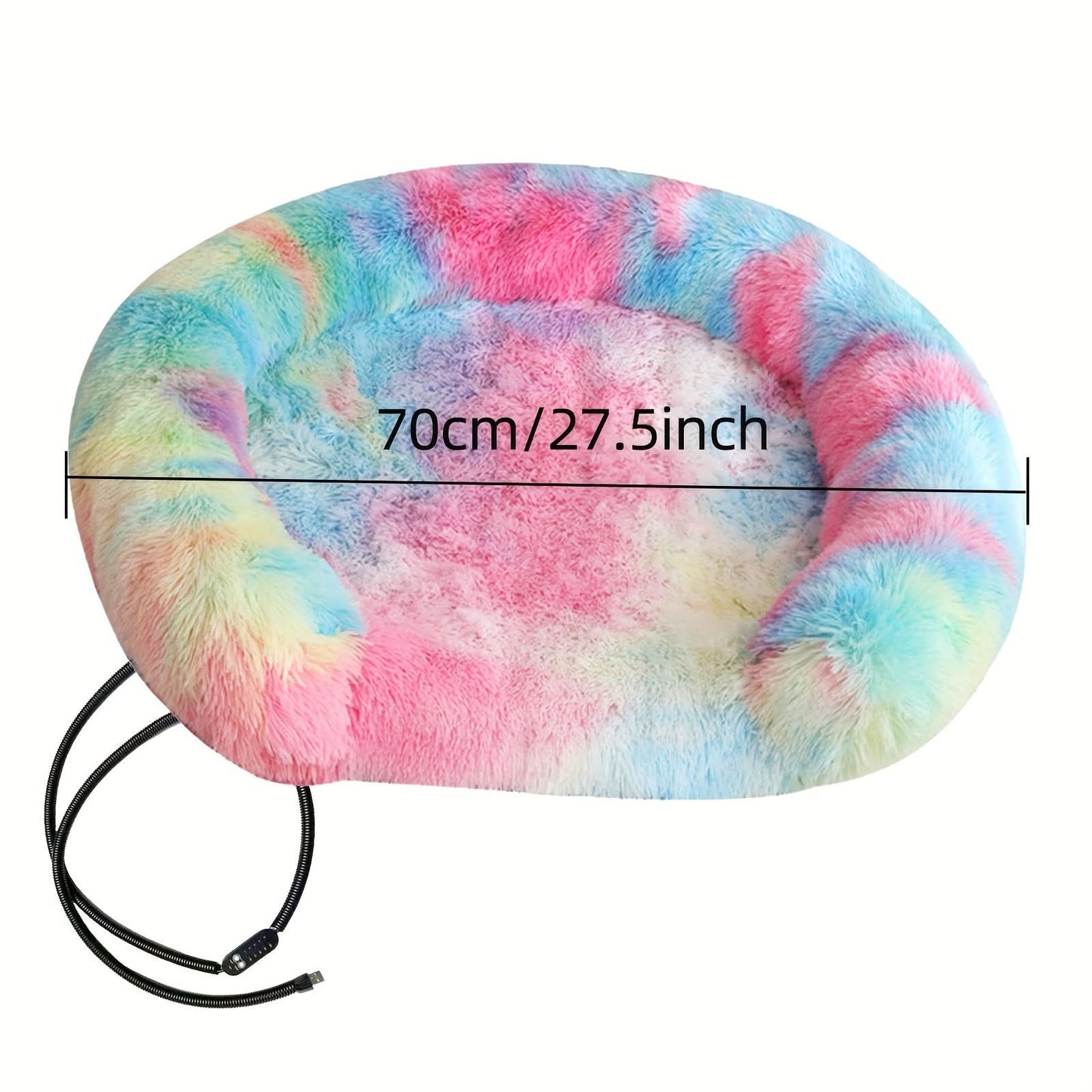 USB Heated Pet Bed – Adjustable Temps