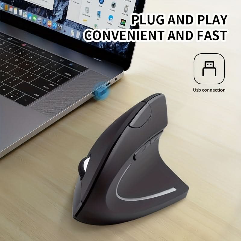 Wireless Rechargeable Optical Mouse – 2.4GHz USB Wireless Computer Mouse