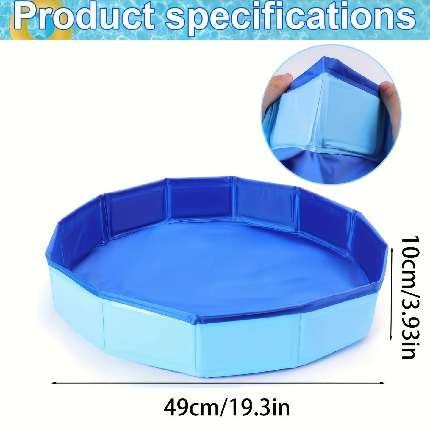 Portable Folding Foot Bath Basin – Collapsible PVC Foot Wash Tub