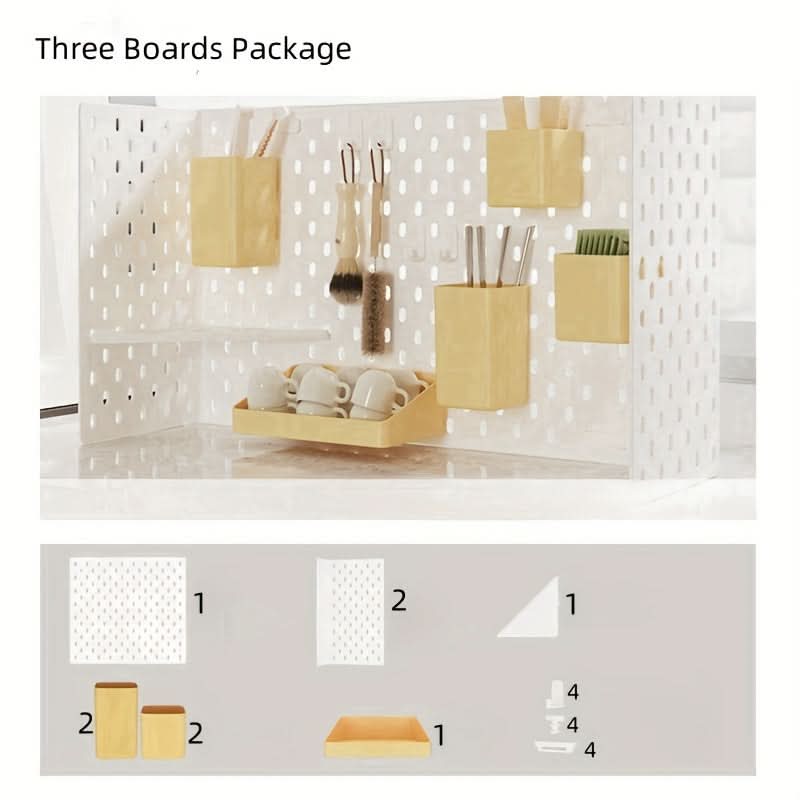 Wall-Mounted Desk Organizer Set