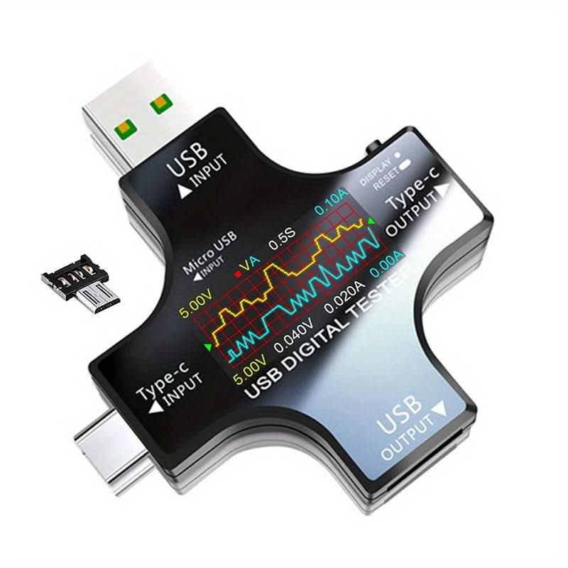 USB Type-C Digital Voltmeter Tester