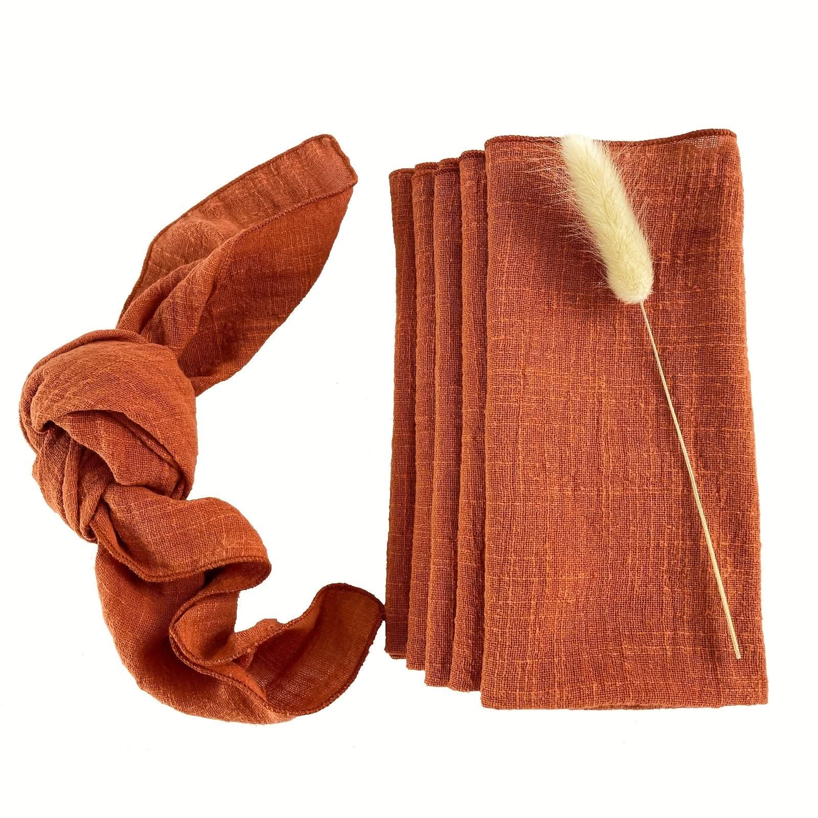 1 pc. Luxury Solid Color Cotton Napkin Set - Elegant & Durable