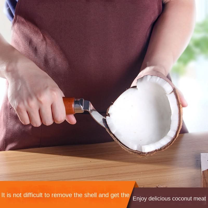 Stainless Steel Coconut Meat Removal Knife – Coconut Opener & Scraper