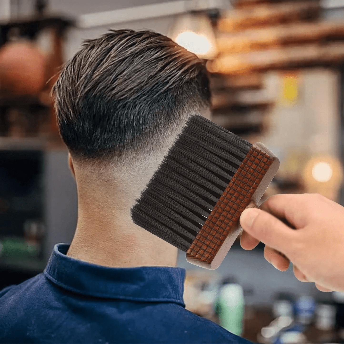 Barber Neck Duster Brush – Soft Nylon Bristles for Hair Cutting & Styling