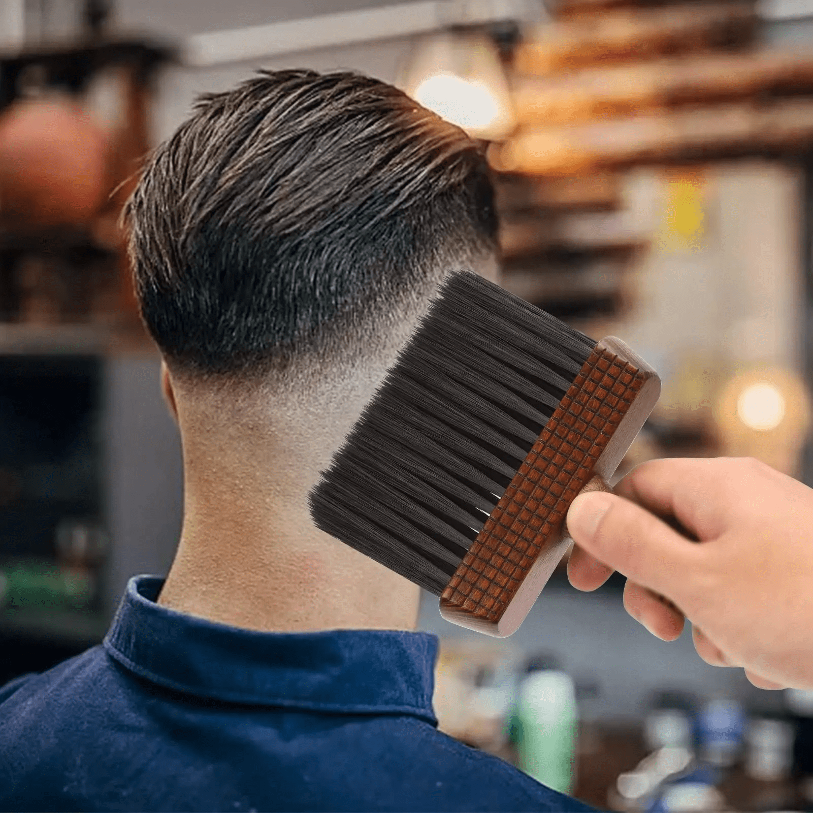 Barber Neck Duster Brush – Soft Nylon Bristles for Hair Cutting & Styling