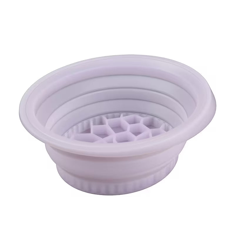 Collapsible Ice Basin – Folding Facial Ice Bath Bowl with Ice Tray for Kitchen & Skincare Use