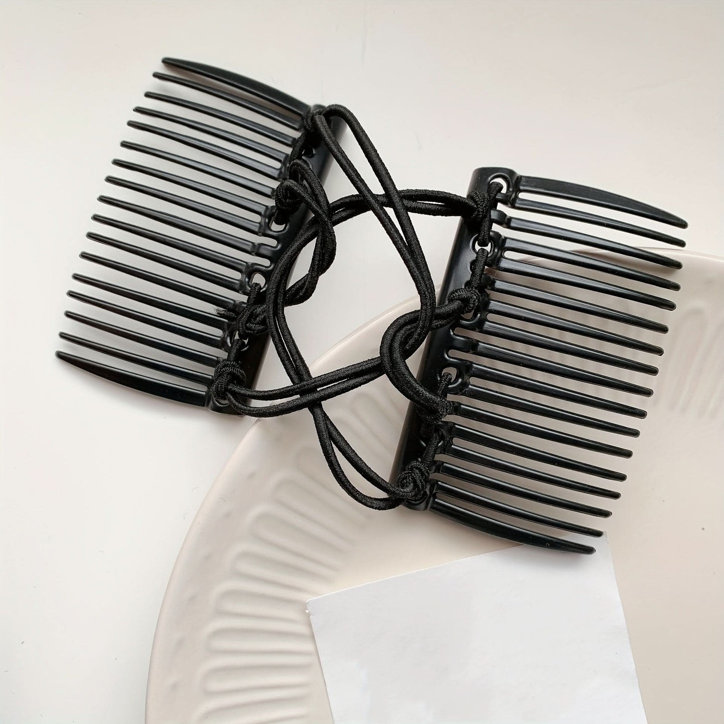 Double-Row Elastic Hair Comb – Easy Twist & Bun Styling