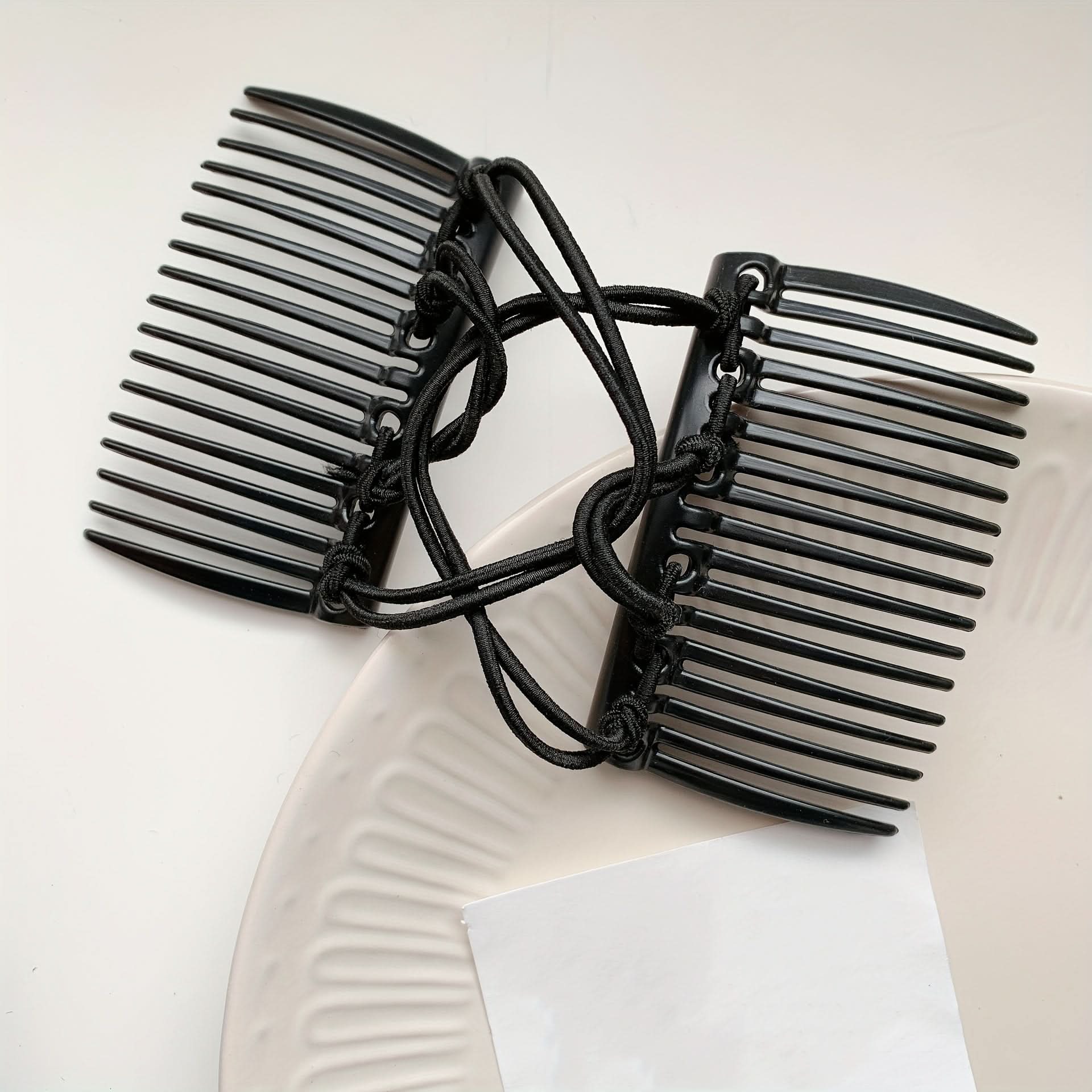 Double-Row Elastic Hair Comb – Easy Twist & Bun Styling