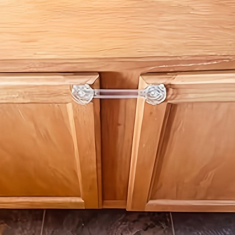 10-Pack Child Safety Cabinet Locks and Drawer Straps