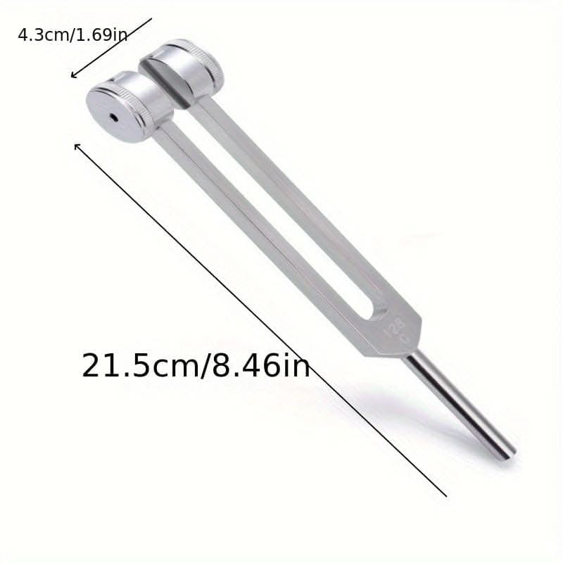 1 Set 128Hz Yoga Tuning Fork and Stick – Perfect for Meditation and Yoga