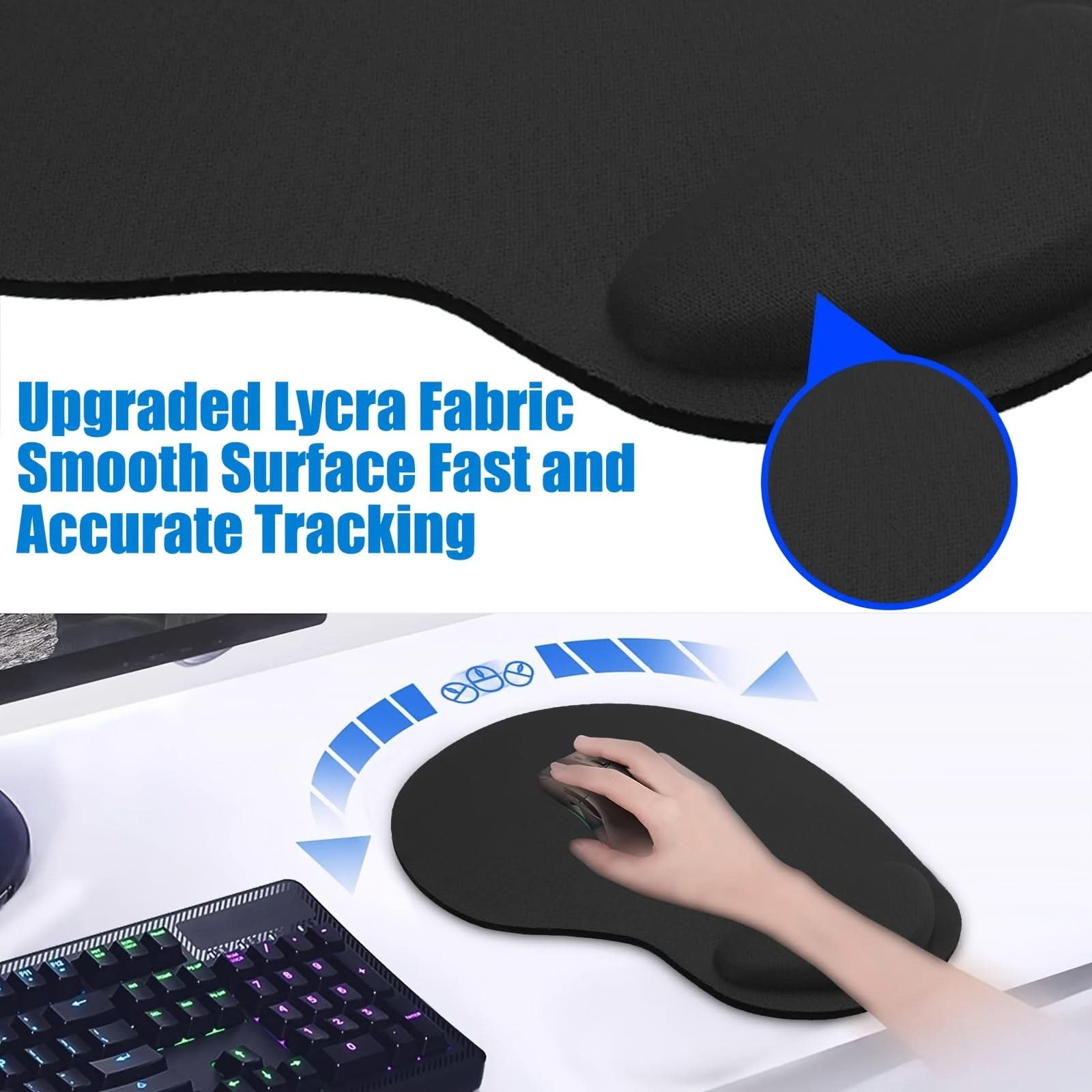 Ergonomic Gel Mouse Pad with Wrist Support – Non-Slip