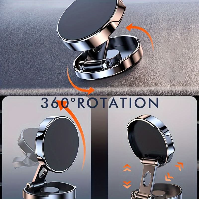 Magnetic Car Phone Mount with 360° Rotation
