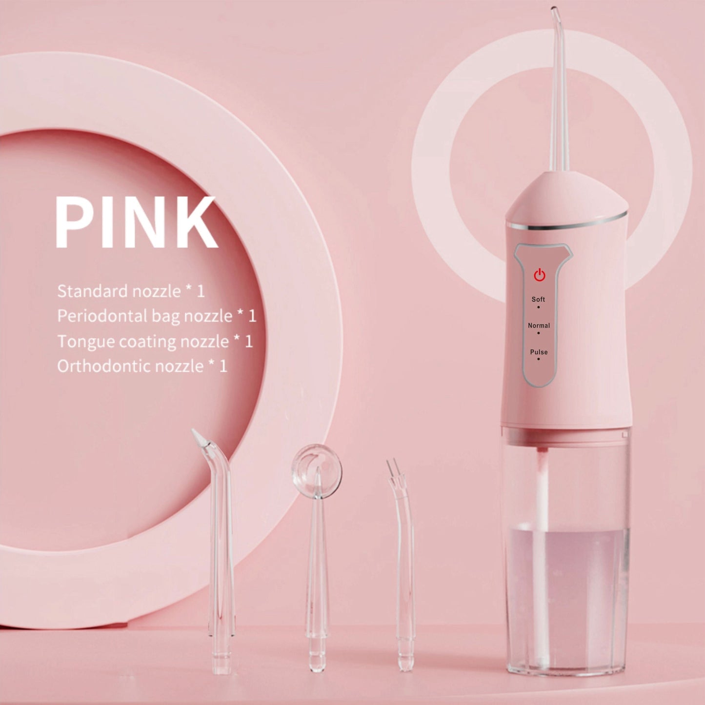 Cordless 4-in-1 Water Flosser – USB Rechargeable