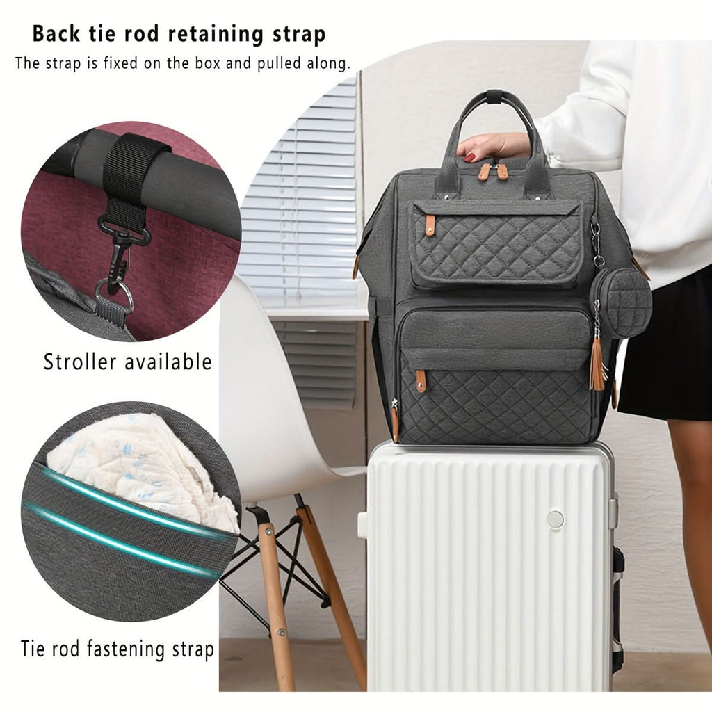 Water-Resistant Diaper Backpack for Moms