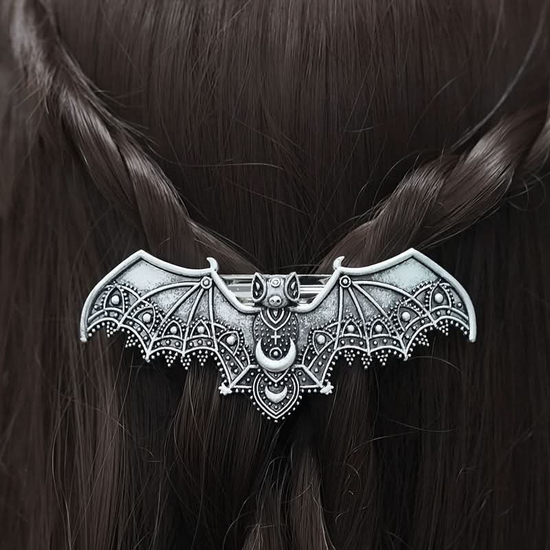 Vintage Floral Metal Hair Barrette for Women
