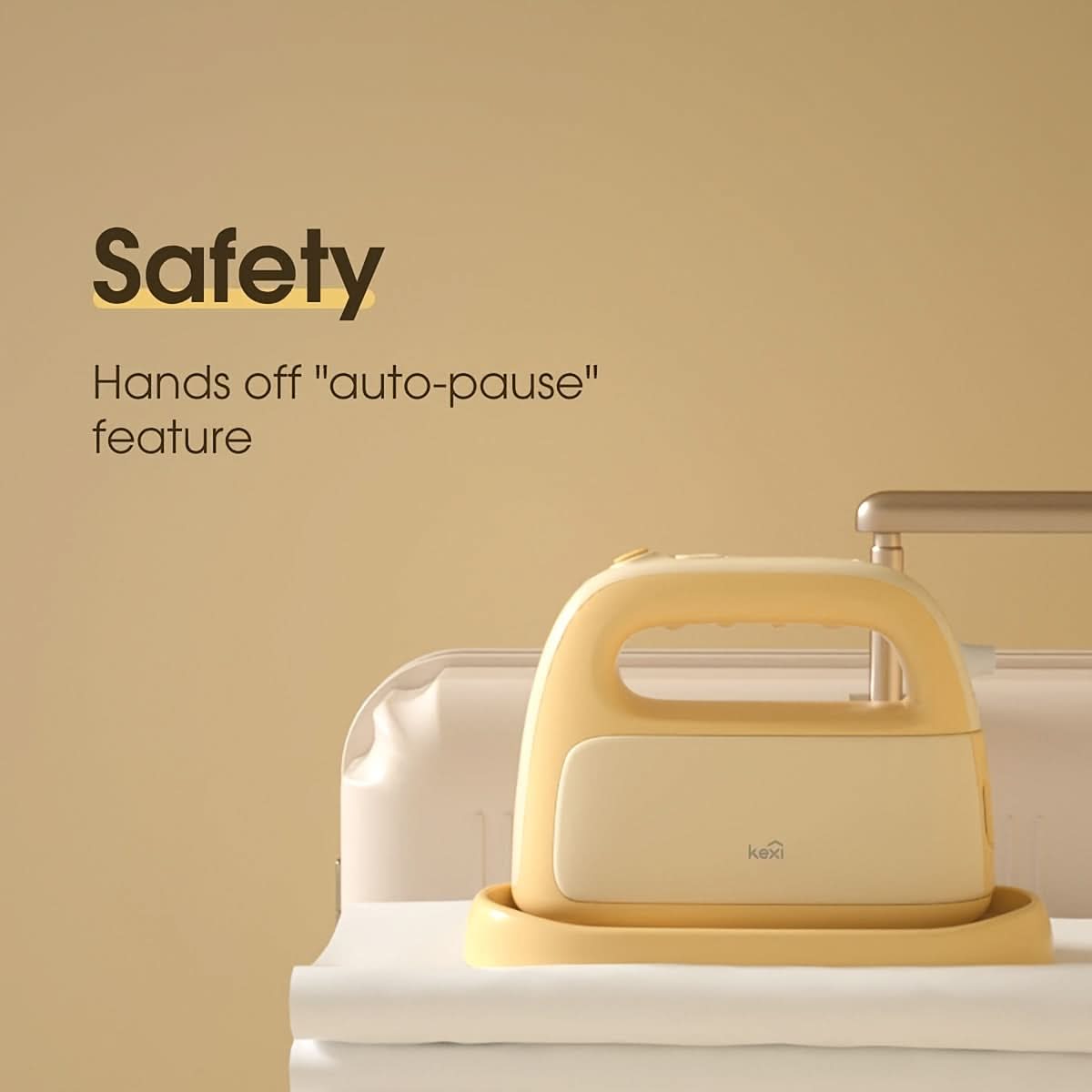 Portable Steam Iron for Clothes - Detachable Tank, Two-Speed