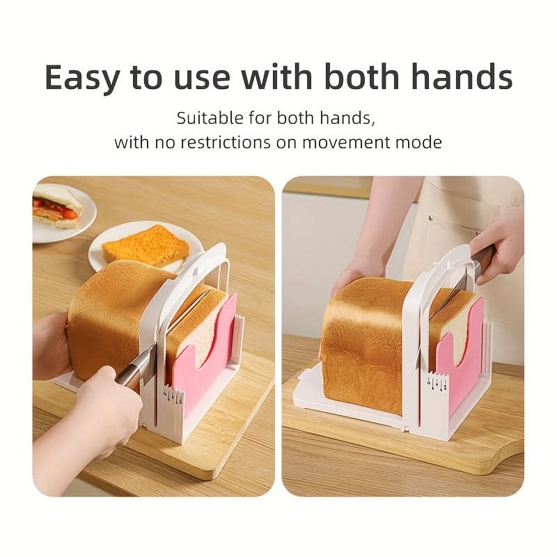 No-Power Semi-Automatic Bread Slicer – Easy Slice Toast Cutter