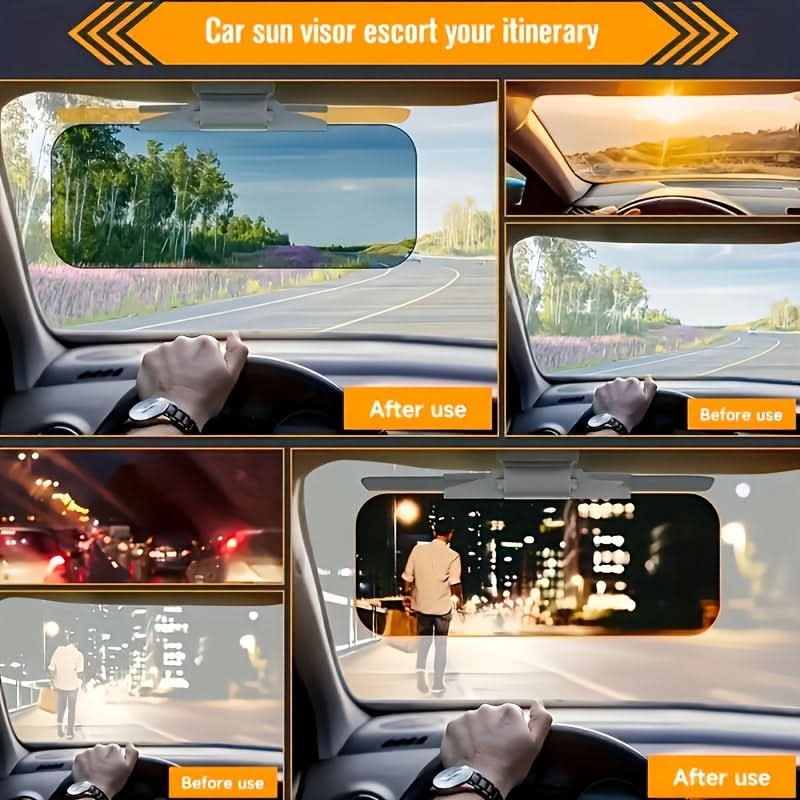 Anti-Glare Car Sun Visor – Dual-Use UV & Night Vision Shield