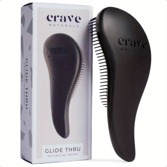 Glide Thru Detangling Hair Brush – Wet & Dry Use for Curly or Straight Hair