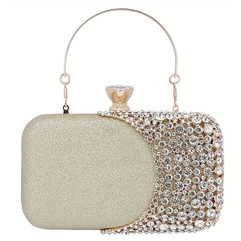 Glamorous Rhinestone Evening Clutch, Sparkling Party Bag