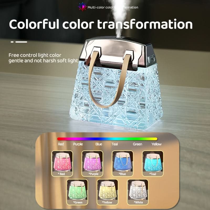 Crystal Bag USB Humidifier with Aromatherapy & LED Mood Light