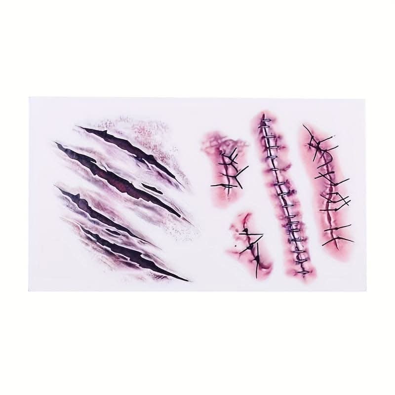3D Bloodstain Temporary Tattoos for Halloween