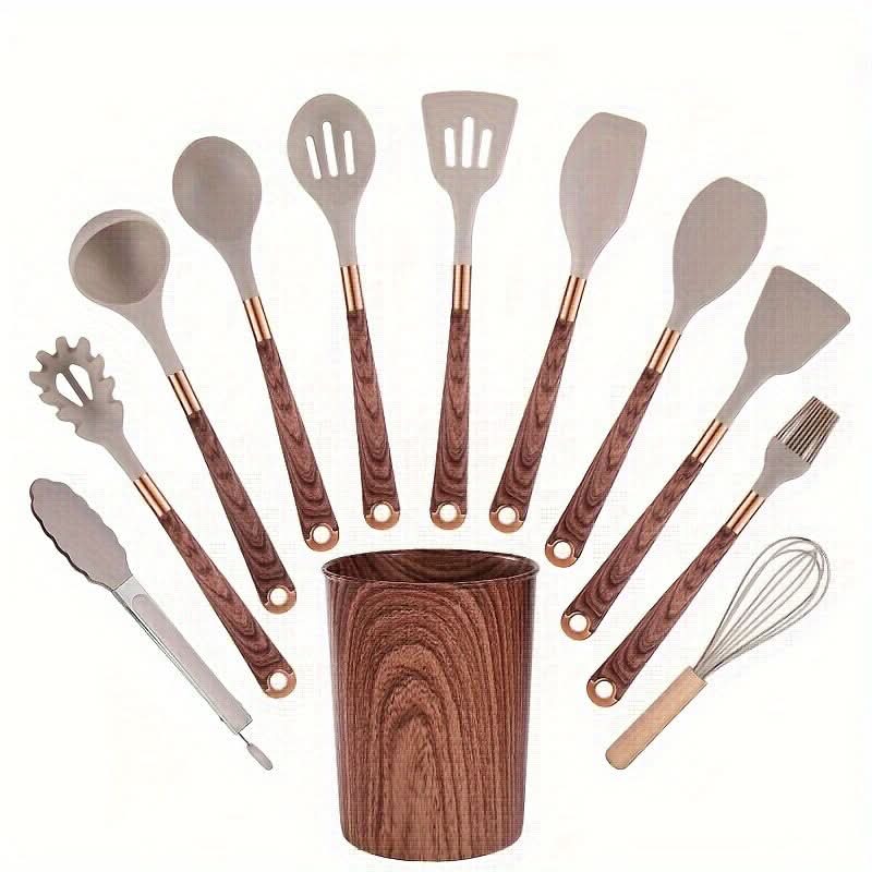 10-Piece Non-Stick Silicone Kitchen Utensils Set