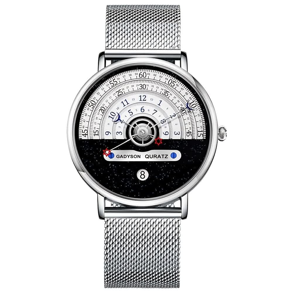 Men’s Stainless Steel Mesh Quartz Watch