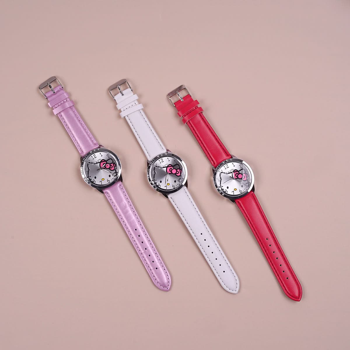 Hello Kitty Quartz Watch for Women - Stainless Steel Case