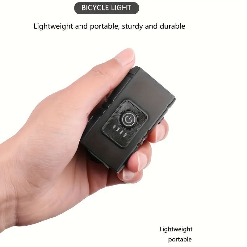 USB Rechargeable LED Bike Headlight – 6 Modes