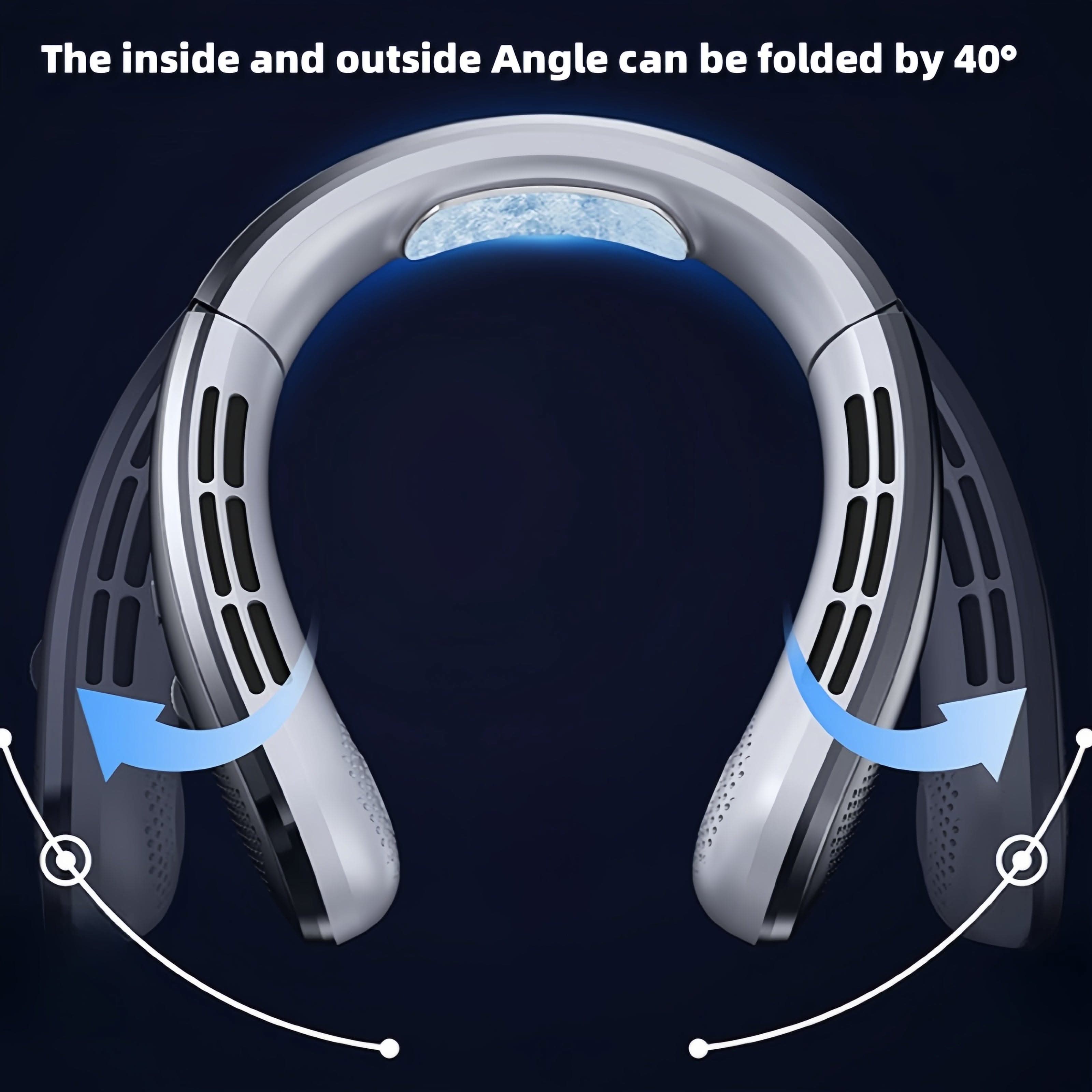 Adjustable Portable Neck Fan – Dual Cooling Design