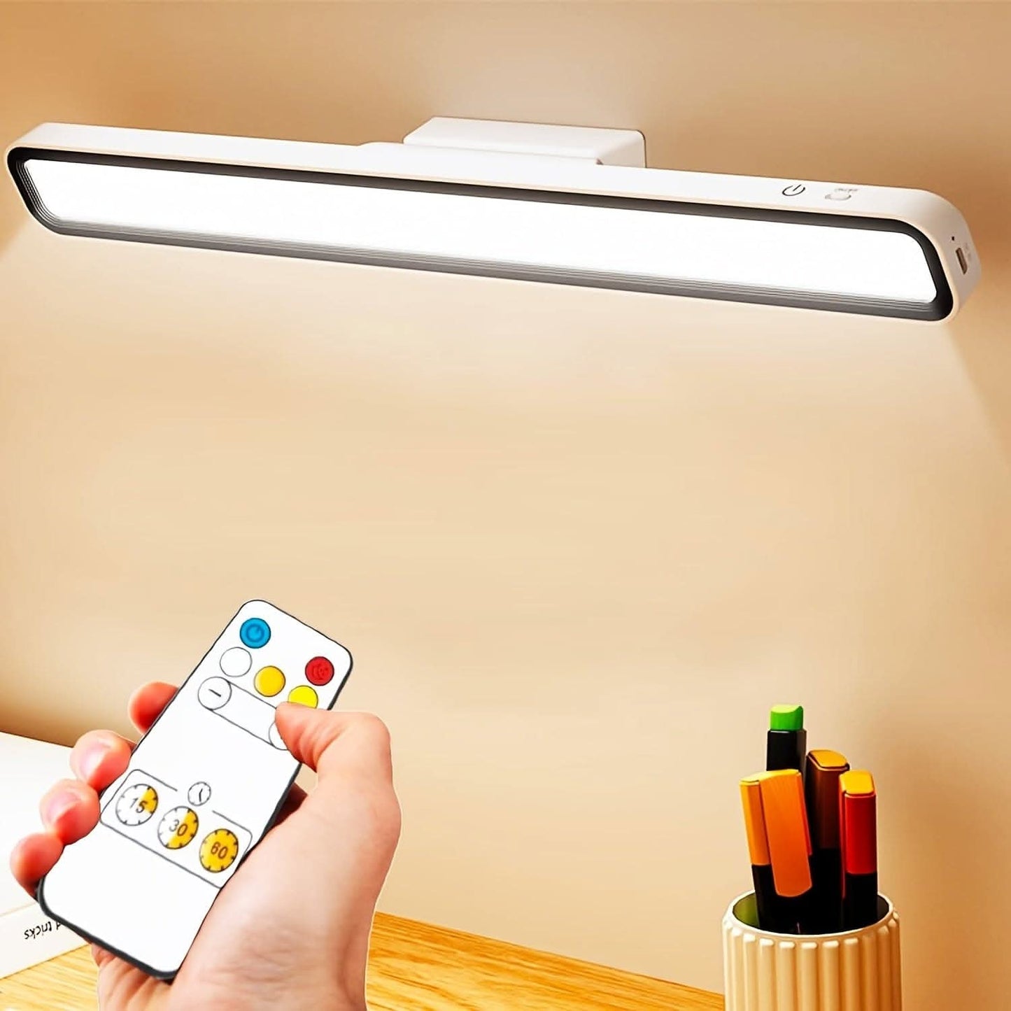 Rechargeable LED Desk Lamp with Adjustable Brightness
