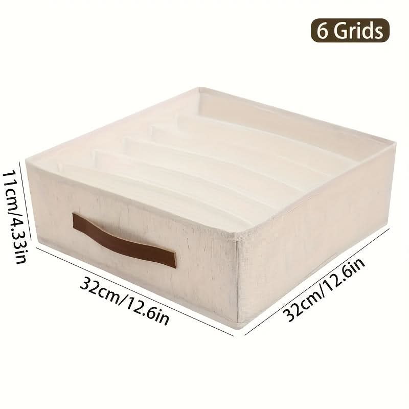 3-Pack Stacking Polyester Closet Organizer Boxes