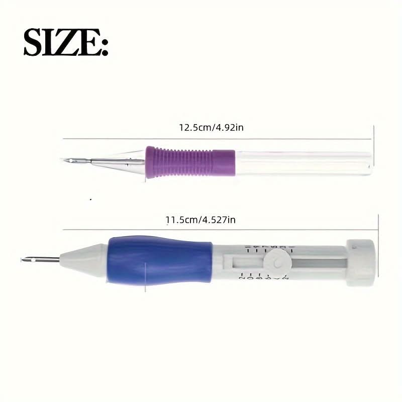 Floral Embroidery Craft Kit with Poke Needle