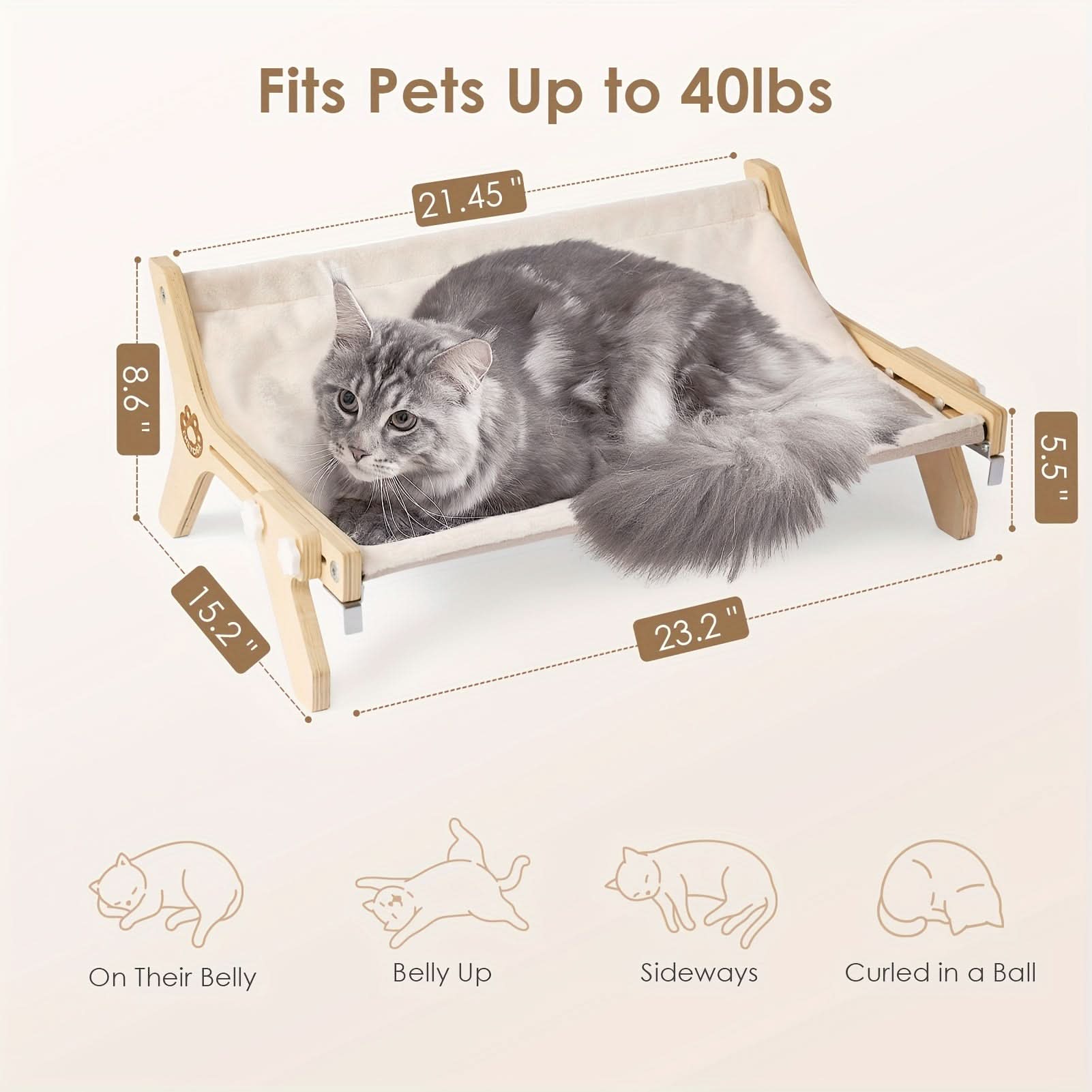 Adjustable Cat Window Perch – Indoor Hammock