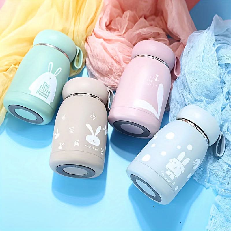 Cute Insulated Stainless Steel Water Bottle – Rabbit Belly Design