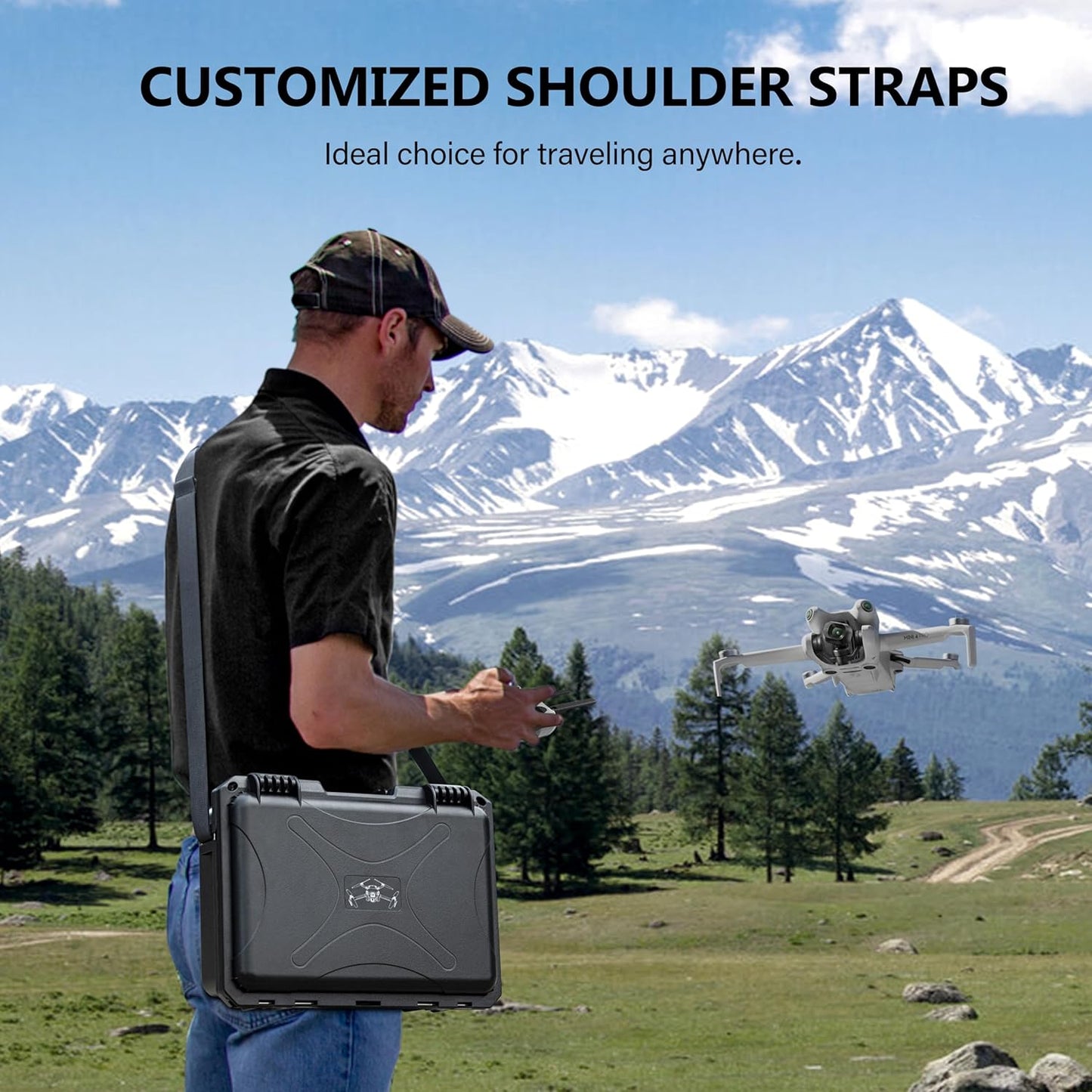 STARTRC ABS Waterproof Carrying Case for Mini 4 Pro – Hard Protective Travel Storage Box (No accessories included)