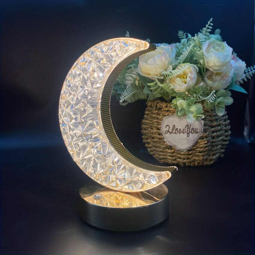 3-Color Dimmable Crystal Touch Lamp