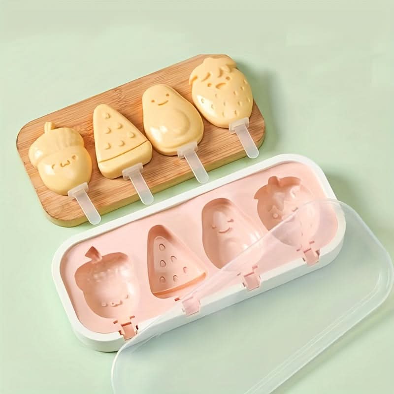 BPA-Free Silicone Ice Pop Mold - DIY Popsicle & Ice Cream Maker