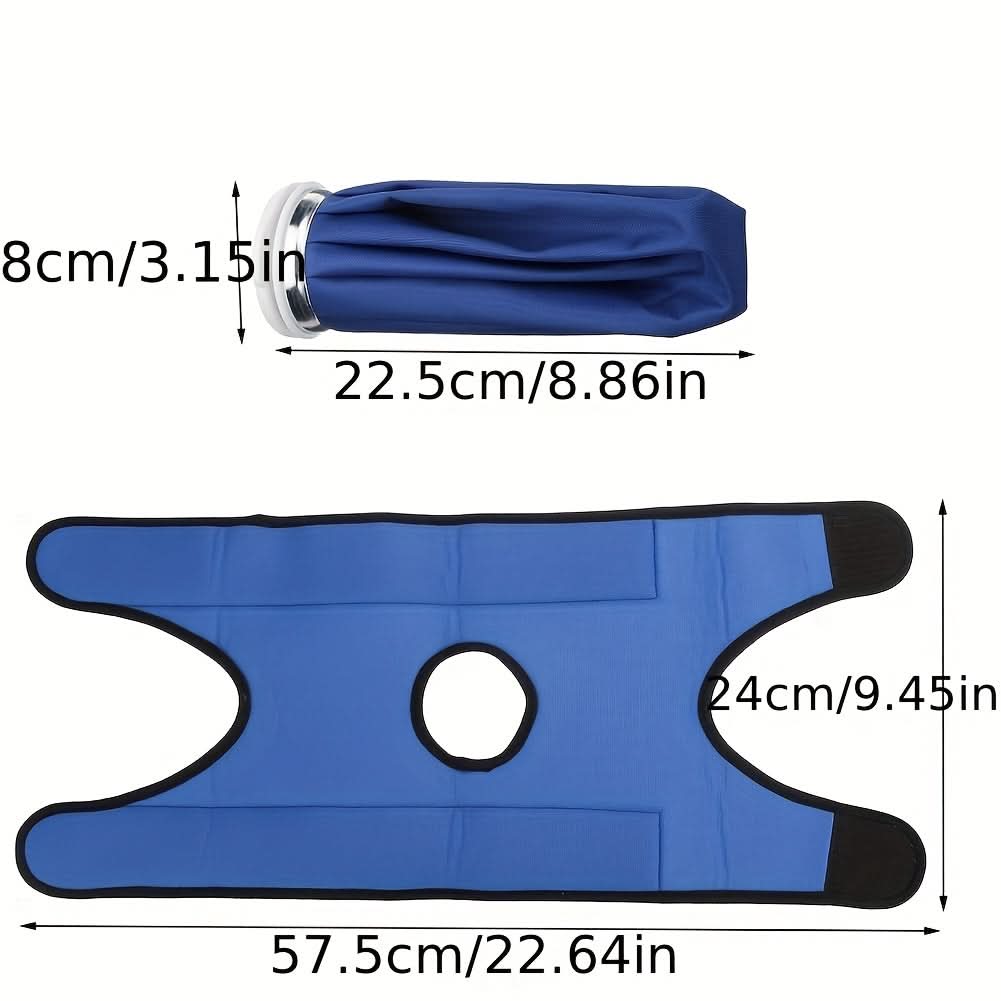 Reusable Ice Pack for Knee, Ankle & Neck – Hot/Cold Therapy Pack with Elastic Support