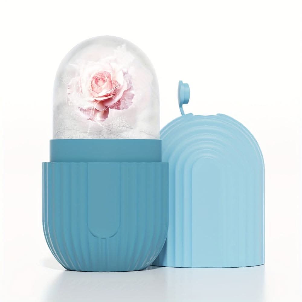 Silicone Facial Ice Roller for Skin Glow & De-Puffing