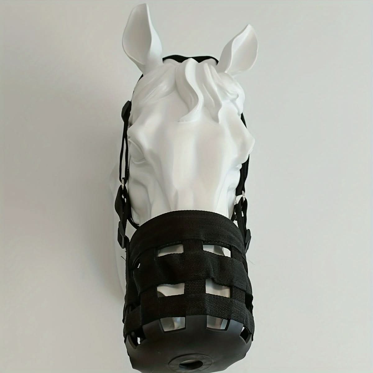 Adjustable Horse Face Mask with Anti-Bite Muzzle