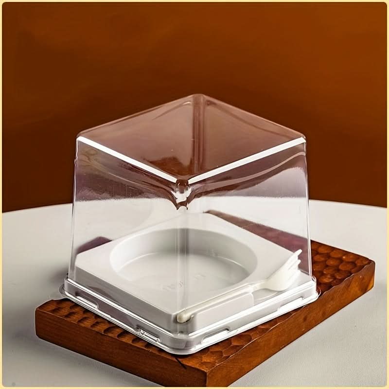 50PCS Clear PET Baking Cups with Lids