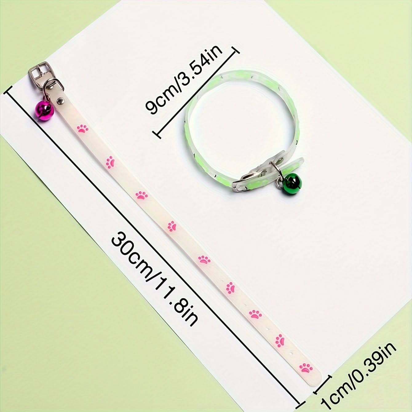 Adjustable Luminous Cat Collar for Night Safety
