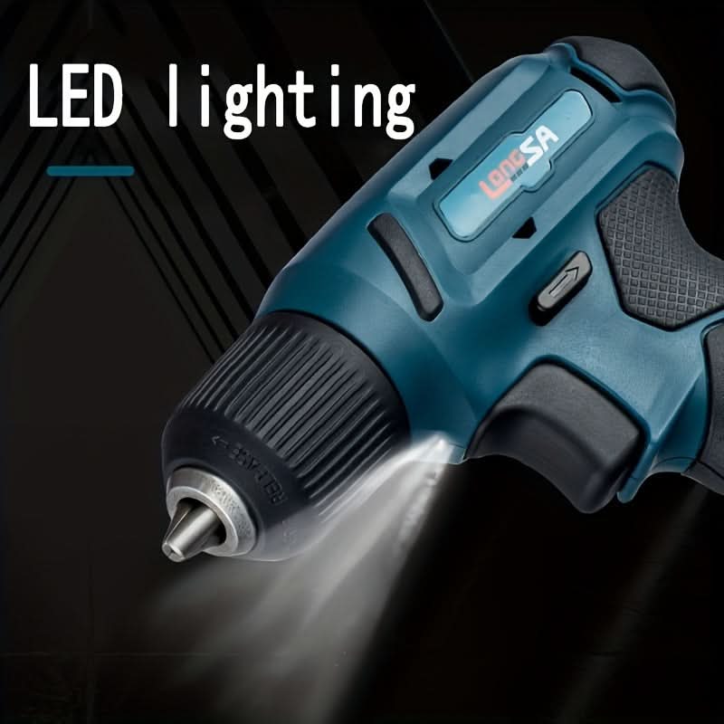 8V Li-Ion Cordless Drill Kit with LED