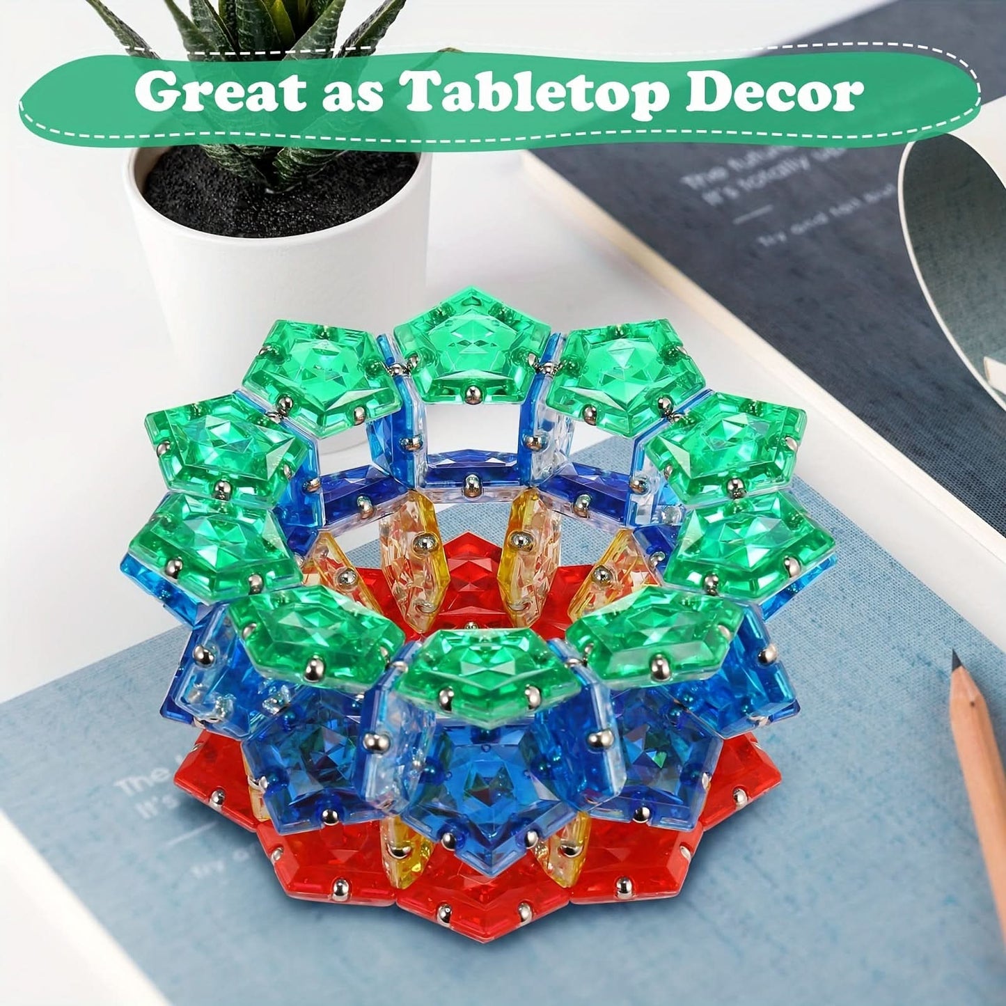 Magnetic Sphere Desk Toy – 12-Piece